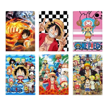 Мультяшные Пътни Принадлежности One Piece Luffy Zoro Притежател На Паспорт От Изкуствена Кожа, Дамски Пътна Корици За Паспорти Калъф За Карта ID Притежателите