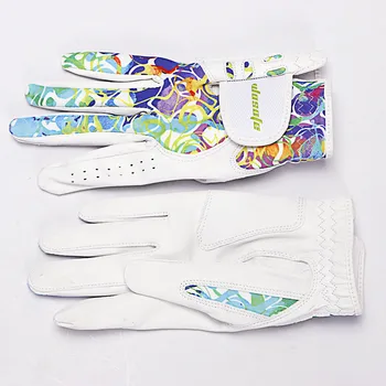 1 Чифт женски ръкавици за голф от мека агнешка кожа, дишащи спортни ръкавици за лявата и дясната ръка, женски 4 размера