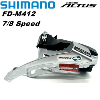 SHIMAN0 ALIVIO FD-M412 Предни Ключа на мотора 7/8 Степени 24S 27S M412 Преминете планински велосипед FD M412 Велосипедна детайл 34,9 мм 31,8 мм