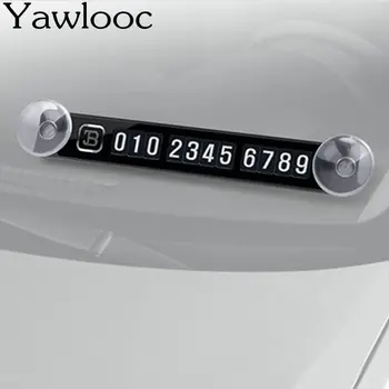 Етикети за временно паркинг документ на предното стъкло на автомобила, магнитни телефонни регистрационни номера, Универсални автоаксесоари