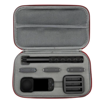 1бр EVA Чанта За Съхранение на Спортна Екшън Камера Insta360 X3 Висококачествен и Здрав Преносим Защитен Калъф с Дебелина 5,5 см За Носене