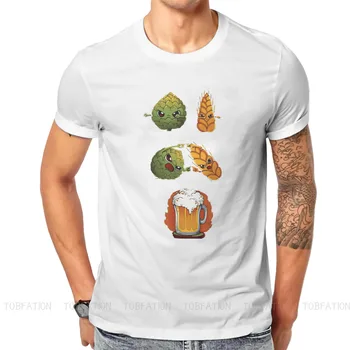 Ежедневна тениска BEER FUSION, градинска дрехи в стил на алкохолни напитки Birra Bier, удобна тениска мъжка тениска, идея за подарък