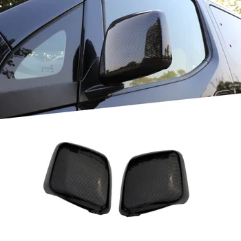 За Nissan NV200 Evalia 2010 - 2018 ABS Хромирана декоративна капачка огледало за обратно виждане Етикети за стайлинг на автомобили 2 ЕЛЕМЕНТА цвят карбон