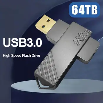 Оригинален USB Флаш Памет 64 TB Интерфейс USB 3.0 Реален Капацитет 16 TB И 2 TB Флаш Памет Високоскоростна Флаш-Диск 520 mb/ сек За Лаптоп / XIAOMI