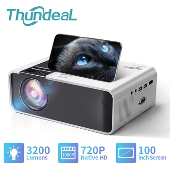 ThundeaL HD Мини Проектор 1080P Видео Портативен WiFi Android TD90 TD90W Проектор За Домашно Кино Киноигра Proyector