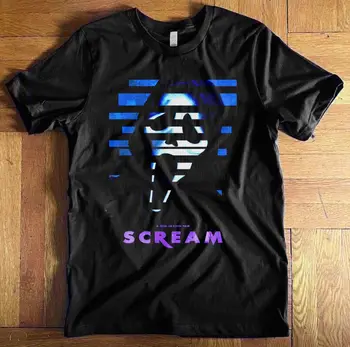 Тениска унисекс Scream (платно Bella) с дълъг ръкав