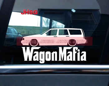 Стикер с Контури на колата WAGON МАФИЯТА Стикер със Статуята на автомобила Логото на Бандата на Аксесоари За Украса на колата