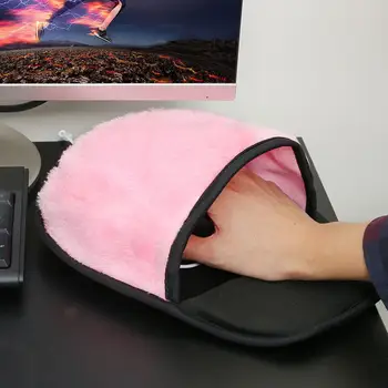 Cartoony подложка за мишка с подгряване, USB отопление подложки за мишки, Зима топло за ръце, подложка за мишка за компютър, лаптоп, подложки за мишки, електронни аксесоари