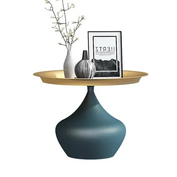 Скандинавски креативен и малко луксозна Мраморна маса, кръгла масичка, малка масичка за кафе