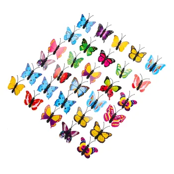 30 бр. Бутон-пеперуда Декоративни копчета Пеперуди-бутон за разтягане в продължение на метални Офис