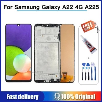 INCELL LCD Дисплей За Samsung Galaxy A22 4G SM-A225F SM-A225FN/DS, SM-A225M LCD дисплей, панели, Дигитайзер, Тъч, резервни Части За Ремонт на Екрана