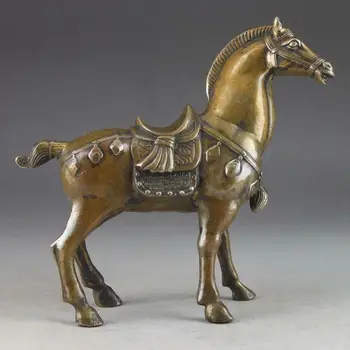 КОЛЕКЦИЯ от КИТАЙСКИ ИЗКОВАН МЕСИНГ кон РЪЧНО изработени, отлична статуя на кон, украса на градината