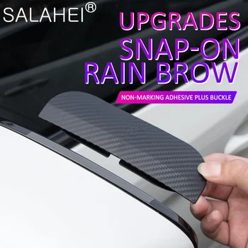 Автомобилно Защелкивающееся Огледалото за Обратно виждане От Дъжд За Вежди От Въглеродни ABS-Влакна, Защитно Фолио За Dodge Challenger Avenger Caliber SXT RAM Аксесоар
