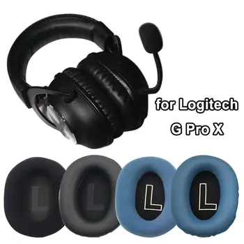 1 Чифт Сменяеми Подложки за Слушалки Logitech G Pro X Слушалки Headphones Кожени ушите Earcups
