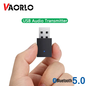 VAORLO Bluetooth 5,0 USB Предавател За Компютър, Лаптоп, Стереомузыки, Безжична Мини Адаптер За Предаване на Звук