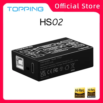 Краен HS02 USB 2.0 Високоскоростен Аудиомагнитофон hi-fi, който е Съвместим С прехвърляне в висока разделителна способност, ниска латентност, който подобрява качеството на