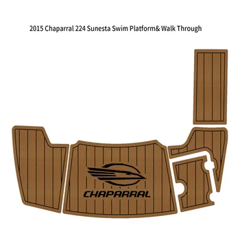 2015 Chaparral 224 Sunesta, подложка за плавательной платформа, подложка за пода от пяна EVA Тиково дърво