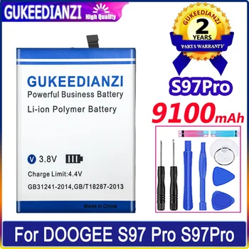 Преносимото Батерия GUKEEDIANZI S97Pro (BAT21ZN1318500) 9100 ма За мобилен Телефон DOOGEE S97 Pro S97Pro Bateria 