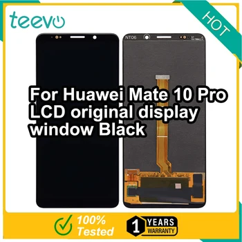 За Huawei Mate 10 Pro Потребителско прозорец на дисплея и дигитайзер докосване на екрана Черен