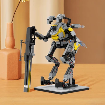Детска роля Northstar Prime Мех Warrior, робот-конструктор, играчки с поставка за дисплея от Titanfall, 676 броя, подарък за деца на рожден ден