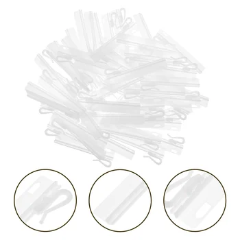 Регулируеми пластмасови кукички за завеси за защелкивания гънки, определяне на лента, скоби за захващане на пръстените