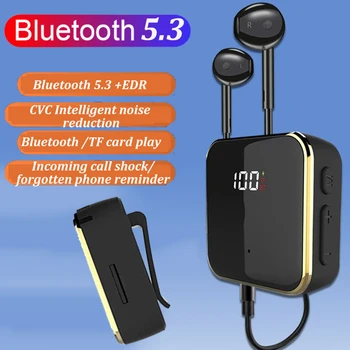 Приемник Bluetooth 5.3 Type C, зареждане, стереоприемник хендсфри CVC, намаляване на шума, Интелигентен, Подкрепа TF карта, автомобилни аксесоари