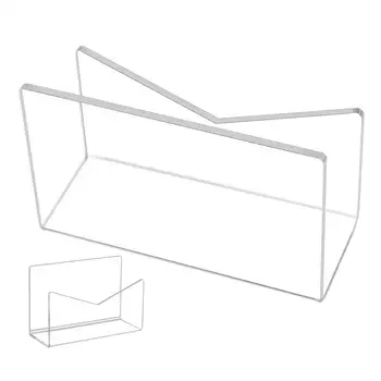 Пощенска Органайзер Акрилни Организатор на Притежателя на пликове за многократна употреба Сортировач на писма Поставка за сортиране на пликове за адрес на Притежателя за плота на масата