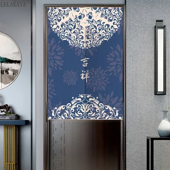 Китайската завеса С благоприятен модел на Завеси за кухненски врати, Прозрачни завеси за да влезете в ресторант, Висящи завеси за дома за разделяне