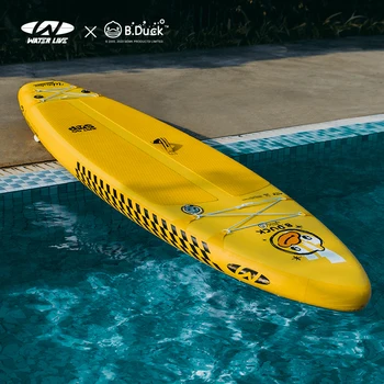 WATER LIVE Б. Duck Paddle Sup Board Професионална Дъска За Сърф EVA устойчива на плъзгане-Часова Надуваем Двоен Опашката Перка Водни Видове Спорт Сърф