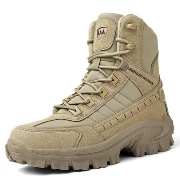 Мъжки тактически обувки Армейските обувки Мъжки военни пустинни водоустойчив ботильоны Мъжки улични обувки Работа защитни обувки за Катерене обувки за туризъм
