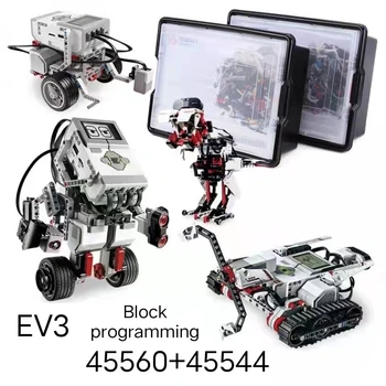 Съвместим с LEGOED For Technical EV3 45500 45544 45560 Цветен сензорен влияние на ултразвуков сензор PF Детайли Строителни блокове Играчки
