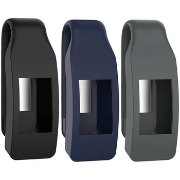 3 комплекта скоби са Подходящи за скоби Fitbit Inspire/Inspire HR Със стоманени лист и силиконово скоба за аксесоари