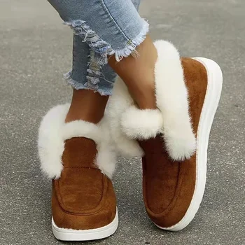 Дамски Зимни Нови обувки изолирана плюшени топли зимни обувки памучен обувки Дамски обувки, Зимни обувки големи размери
