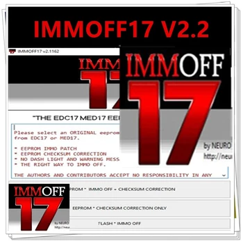 2023 Най-новия софтуер Immo Off iMMOFF17 EDC17 Програма Immo Off Ecu NEUROTUNING Immoff17 Disabler Изтеглите и инсталирате видеоруководство