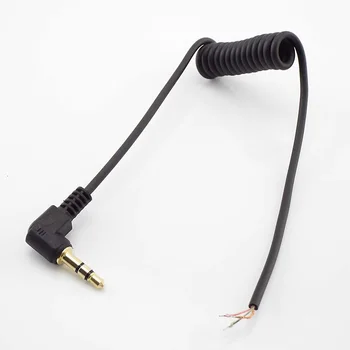 3,5 mm Правоъгълен аудио кабел за слушалки САМ Line с 3-полюсным жак Направление За Поддръжката на слушалки Тел За ремонт на Кабел 3,5 Щепсела