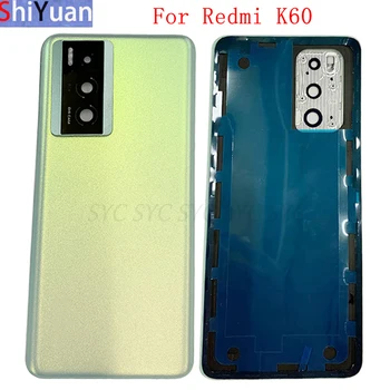 Оригиналната Капак на Отделението за батерията на Камерата от Задната Врата, Калъф За Xiaomi Redmi K60 Задната част на Кутията с Логото на Резервни Части