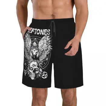 Мъжки плажни шорти Arte Heavy Metal Rock, Быстросохнущий бански за фитнес, забавни 3D шорти за улични забавления.