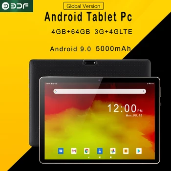 10.1-инчов новият таблет 2023 година на Android 4G + 64 GB Global Tablette 3G, 4G Телефонен разговор с две SIM-карти или Wi-Fi Таблети на Google Play за лаптоп