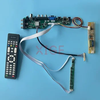 Такса водача LCD контролер Подходящи за HSD150PX16 HSD150PX17 Цифров сигнал DVB 1CCFL 1024*768 30Pin, LVDS Комплект екрана IR + AV + USB + HDMI + VGA