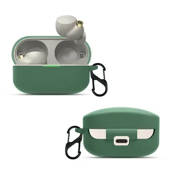 Защитен калъф за слушалки, съвместими с Bluetooth, силиконов калъф, кабел за зареждане, чанта за съхранение, подходящ за Sony WF-1000XM4