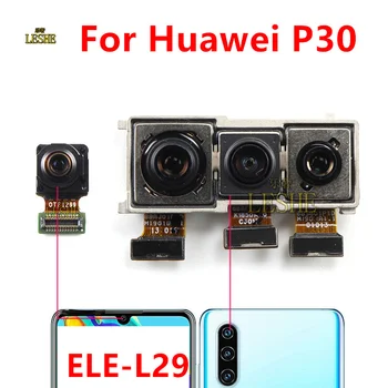 Нова оригинална предна камера за обратно виждане за Huawei P30 ELE-L29, модул основната камера, гъвкави резервни части за замяна на