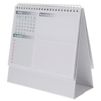 Блок настолни календари за 2024 година за завъртане, малка вертикална тенис на офис бюро, много големи календари, декоративна хартия
