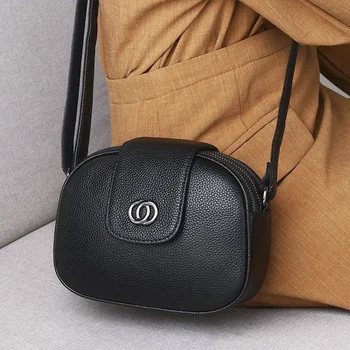 Брандираната дизайнерска дамска чанта от естествена кожа, дамски чанти-незабавни посланици през рамо, чанта-черупка, лесна модерна дамска чанта през рамо