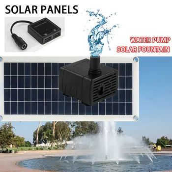 Овлажнител на въздуха USB водна помпа комплект 5V слънчеви панели 12V 5V USB кабел за зареждане каишка, може да се използва за рокариев, разделители на вода за домашни любимци