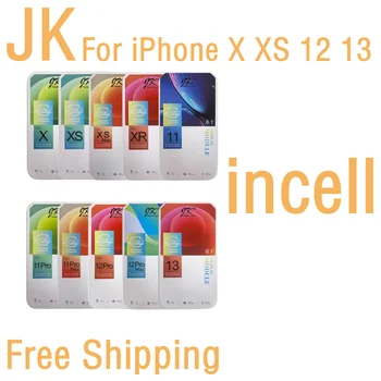 JK Incell За iPhone X XS Max XR LCD Екран 3D iPhone 12 ProMax 13 Сензорен Екран Дигитайзер, Без Мъртви Пиксели Резервни Части