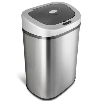 Кофа за боклук обем 21,1 литра, бесконтактное кухненско кошчето за боклук с датчик за движение, неръждаема стомана