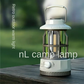 Нов походный фенер за нощуване на открито, фенер за палатка, преносим фенер за навес, подарък, ретро лампа за къмпинг в Нингбо