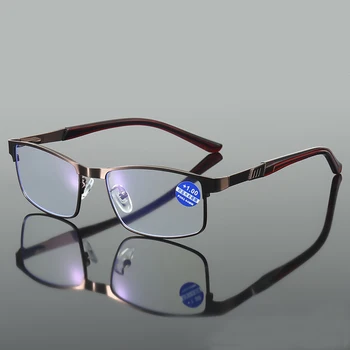 Мъжки слънчеви очила за четене Дамски Очила за старческо Рецептурная Стоманени рамки за очила Компютърни очила с защита от синя светлина