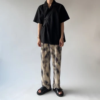 2022 Панталони Мъжки Пролет-Лято Нови Корейски Модерни Ежедневни Панталони Weatpants Панталони Модни Преки Свободни Мъжки Панталони Мъжки L07