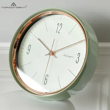 Стенен часовник Модерен и креативен дизайн на Тиха хол, Антре, без да гледате в обзавеждането Кварцов механизъм, Електронни часовници Reloj De Pared